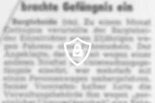 Fahren [Name maskiert] brachte Gefängnis ein