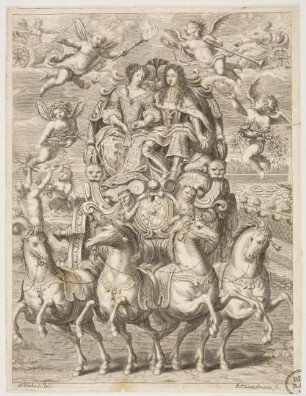 Allegorie auf die Herrschaft Kurfürst Ferdinand Marias von Bayern und seiner Gemahlin Henrietta Adelaide
