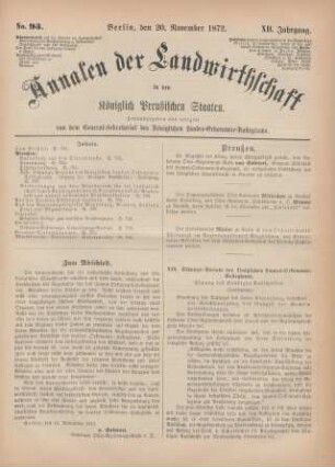 No. 93. Berlin, den 20. November 1872. XII. Jahrgang.