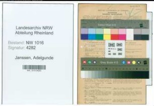Entnazifizierung Adelgunde Janssen , geb. 02.04.1913 (Bueroangest.)