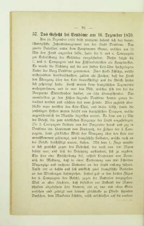 57. Das Gefecht bei Vendôme am 16. Dezember 1870