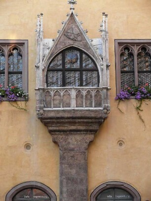 Erker am Alten Rathaus, in dem Reichstage stattgefunden haben