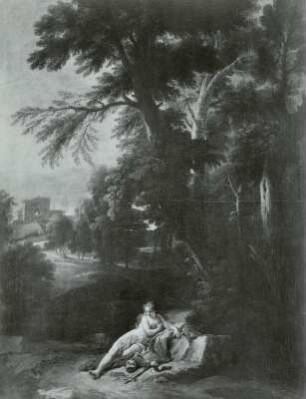 Landschaft mit der hl. Magdalene