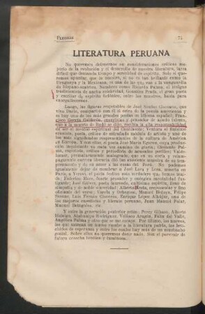Literatura peruana