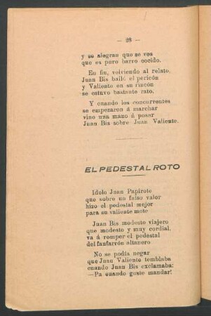 El pedestal roto
