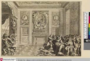 [Interieur mit Philomela und Prokne, die Tereus das Haupt seines Sohnes zeigen; Philomèle et Progné]