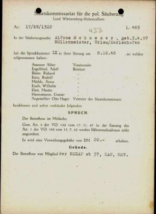 Schosser, Alfons