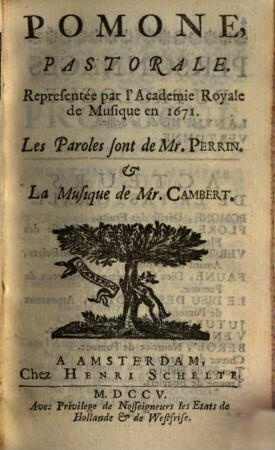 Recueil Des Opera, Des Ballets, & des plus belles Piéces en Musique qui ont été representées depuis dix ou douze ans jusques à present devant sa Majesté Tres-Chrestienne. 9