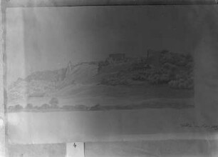 Die Ordensburg Fellin im Juni 1829