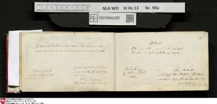 Stammbuch des Ernst Philipp Ludwig Zellmann (1763-1795) aus
                           Braunschweig