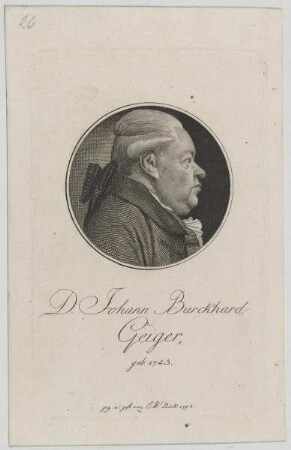 Bildnis des Johann Burkhard Geiger