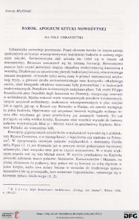 Barok. Apogeum sztuki nowożytnej. Na polu urbanistyki