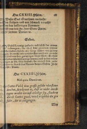 Der CXXIIII. Psalm.