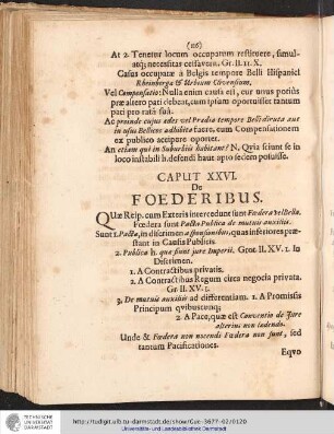CAPUT XXVI. DE FOEDERIBUS.