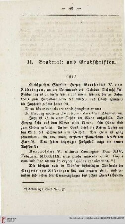 II: Grabmale und Grabschriften