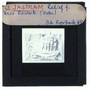 Jastram, Relief für die Universität Rostock, Entwurf