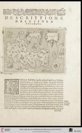 Descrittione dell‘ Isola dell’Elba
