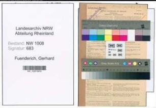 Entnazifizierung Gerhard Fuenderich , geb. 29.04.1901 (Landwirt)