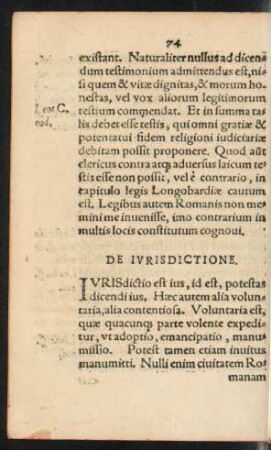 De Iurisdictione.