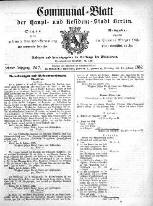 1869,7: No. 7, 14. Februar 1869