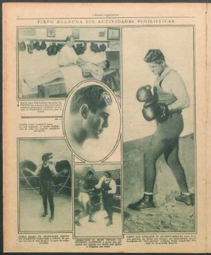 Firpo reanuda sus actividades pugilisticas [Fotografías]
