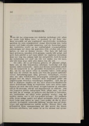 Vorrede.