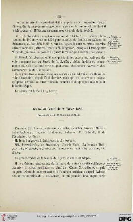 Séance du Comité du 2 février 1880