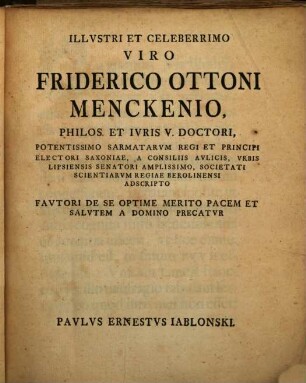 Pauli Ernesti Jablonski, De Memnone Graecorum, Et Aegyptiorum, Huiusque Celeberrima In Thebaide Statua Syntagmata III. : Cum Figuris Aeneis