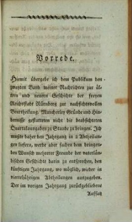 Nachrichten zur ältern und neuern Geschichte der Freyen Reichsstadt Nürnberg : ein Beytrag zur Geschichte der Reichsstädte in Teutschland. 2, 2. 1804