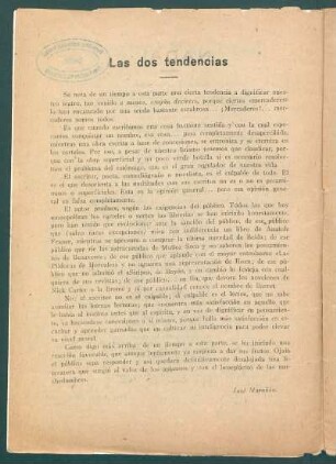 Las dos tendencias