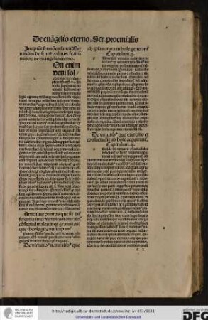 [N]on enim veni solvere legem... Matthei v capitulo. In ordine sapientialium divinalium scientiarum intelligentiam plenitudinis legis apprime utilem atque necessariam esse considerans...
