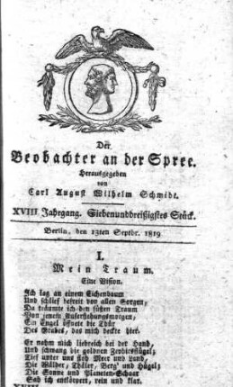 37. Stueck, 13. September 1819