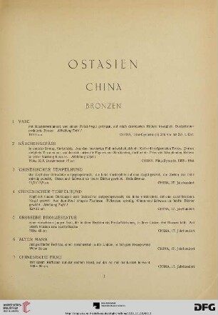Ostasien, China (Nr. 1-49)