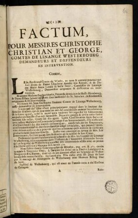 1-40, Contre; Premiere Partie - Troisieme Partie