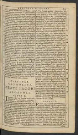 Epistola Catholica Beati Iacobi Apostoli.