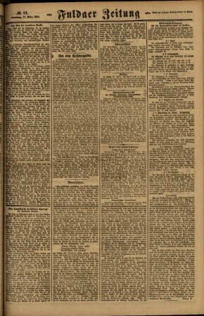 Zweite Ausgabe vom Samstag, den 27. März 1920.