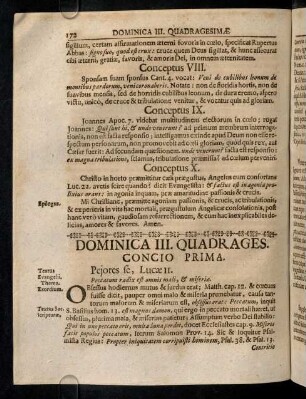172-182, Concio I - II