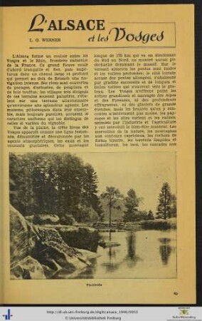 L'Alsace et les Vosges.