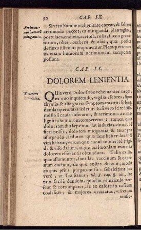 CAP. IX. DOLOREM LENIENTIA.