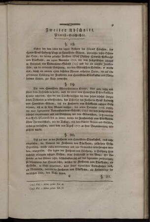 Zweiter Abschnitt. Proceß-Geschichte.