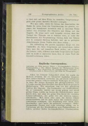Englische Correspondenz