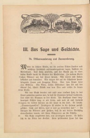 III. Aus Sage und Geschichte