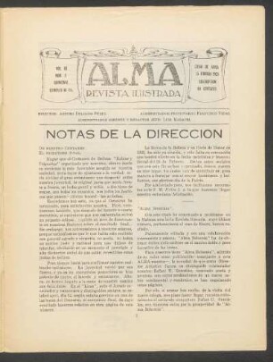 Notas de la dirección