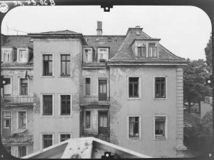 Dresden-Striesen, Voglerstraße 9. Wohnhaus (um 1895). Rückseite (Teilansicht)