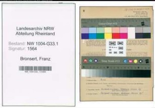 Entnazifizierung Franz Bronsert , geb. 05.05.1895 (Lehrer)