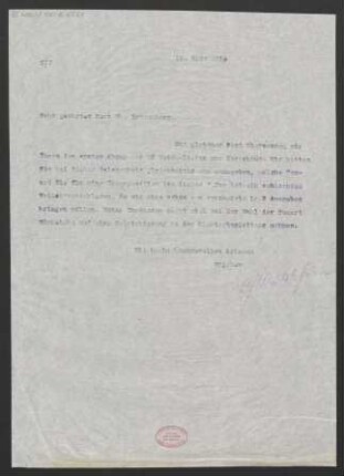 Brief an Ludwig Rottenberg : 18.03.1914