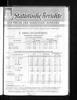 Der Fremdenverkehr in Hamburg im Juni 1967 : Lfd. Nr. 55
