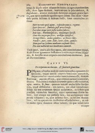 Caput. VI.: De corporum morborum, & sanitatis generibus