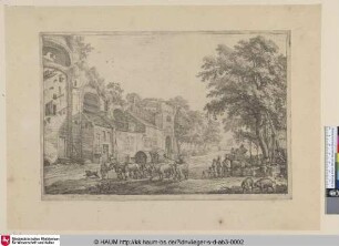 [Der Zugang zum Dorf; The Approach to a Village; Le bourg]