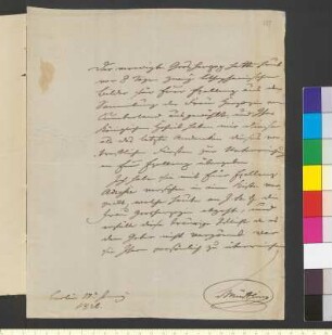 Brief von Müffling, Friedrich Karl Ferdinand Freiherr von an Goethe, Johann Wolfgang von